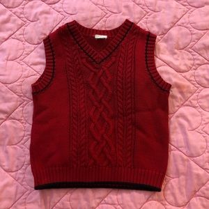 V-neck Cable Knit Sweater Vest